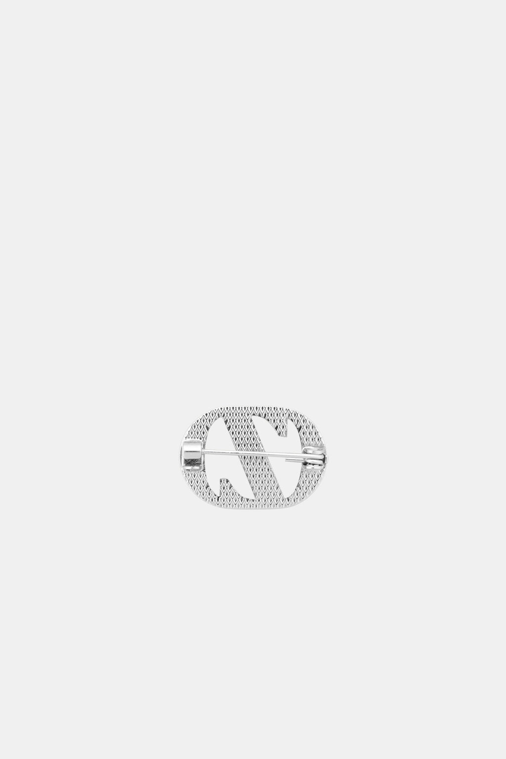 Zyta Pin Brooch - Plain Silver