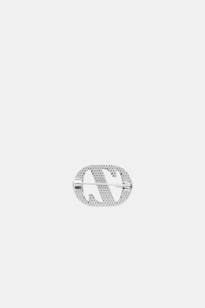 Zyta Pin Brooch - Plain Silver