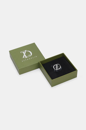 Zyta Pin Brooch - Plain Silver