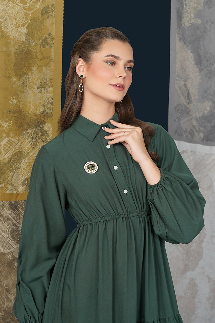 Retiro Tier Dress - Green