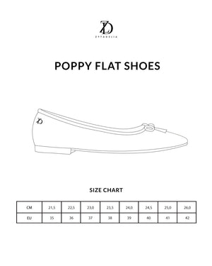 Poppy Flat Shoes - Silver