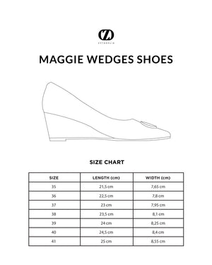 Maggie Wedges Shoes - Coffee