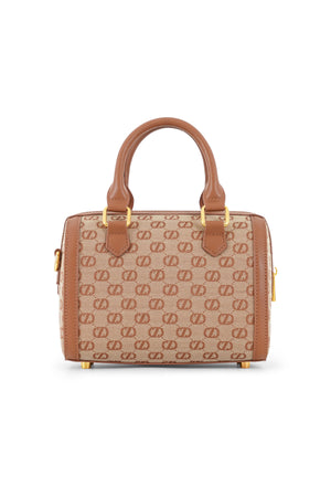 Sadie Small Jacquard Bag - Brown