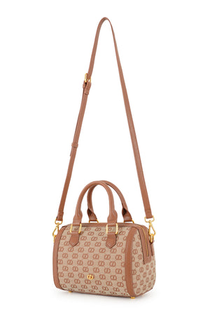 Sadie Small Jacquard Bag - Brown