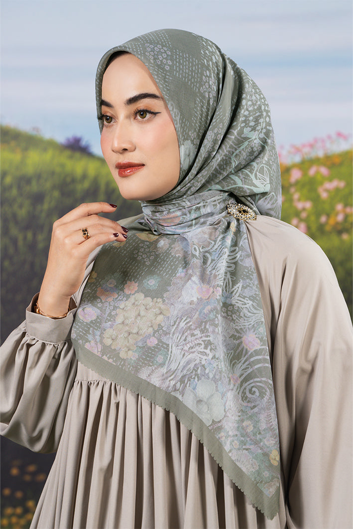 Large Silk Twilled Scarf 