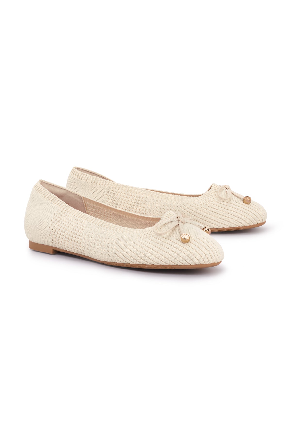 Valerina Flat Shoes - Cream