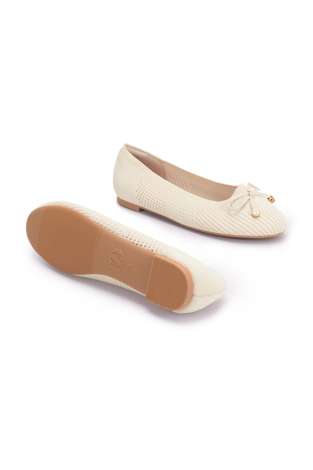 Valerina Flat Shoes - Cream