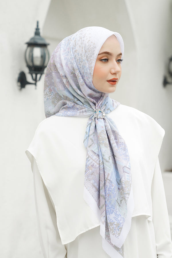 トップス Scallop embroidery scarf venica Venice Series - Porcelain - ZYTADELIA