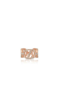 Zinitial Crystal Ring Scarf - Coral