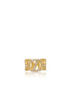 Zinitial Crystal Ring Scarf - Gold