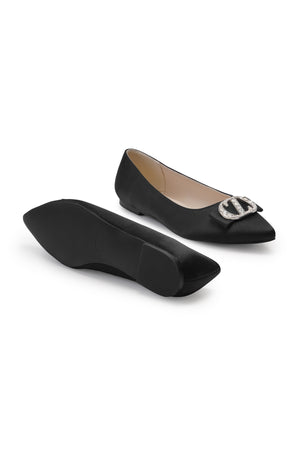 Zelia Flat Shoes - Black