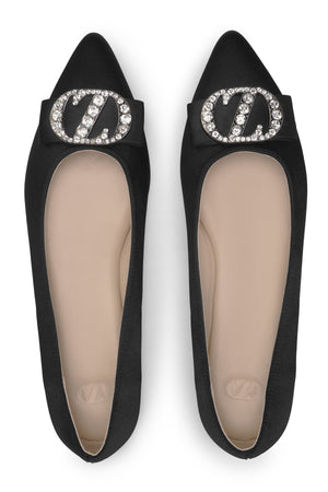 Zelia Flat Shoes - Black