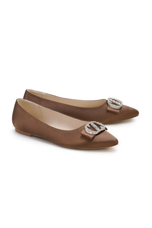 Zelia Flat Shoes - Brown