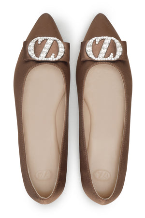 Zelia Flat Shoes - Brown