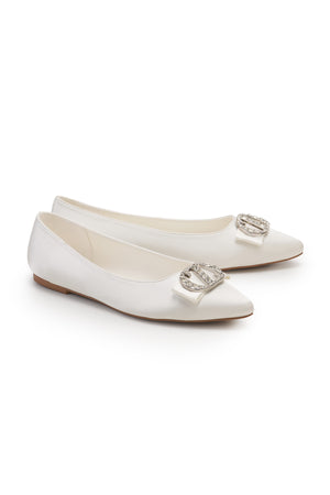 Zelia Flat Shoes - White
