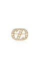Zinitial Big Stone Brooch - Gold