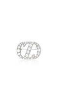 Zinitial Big Stone Brooch - Silver