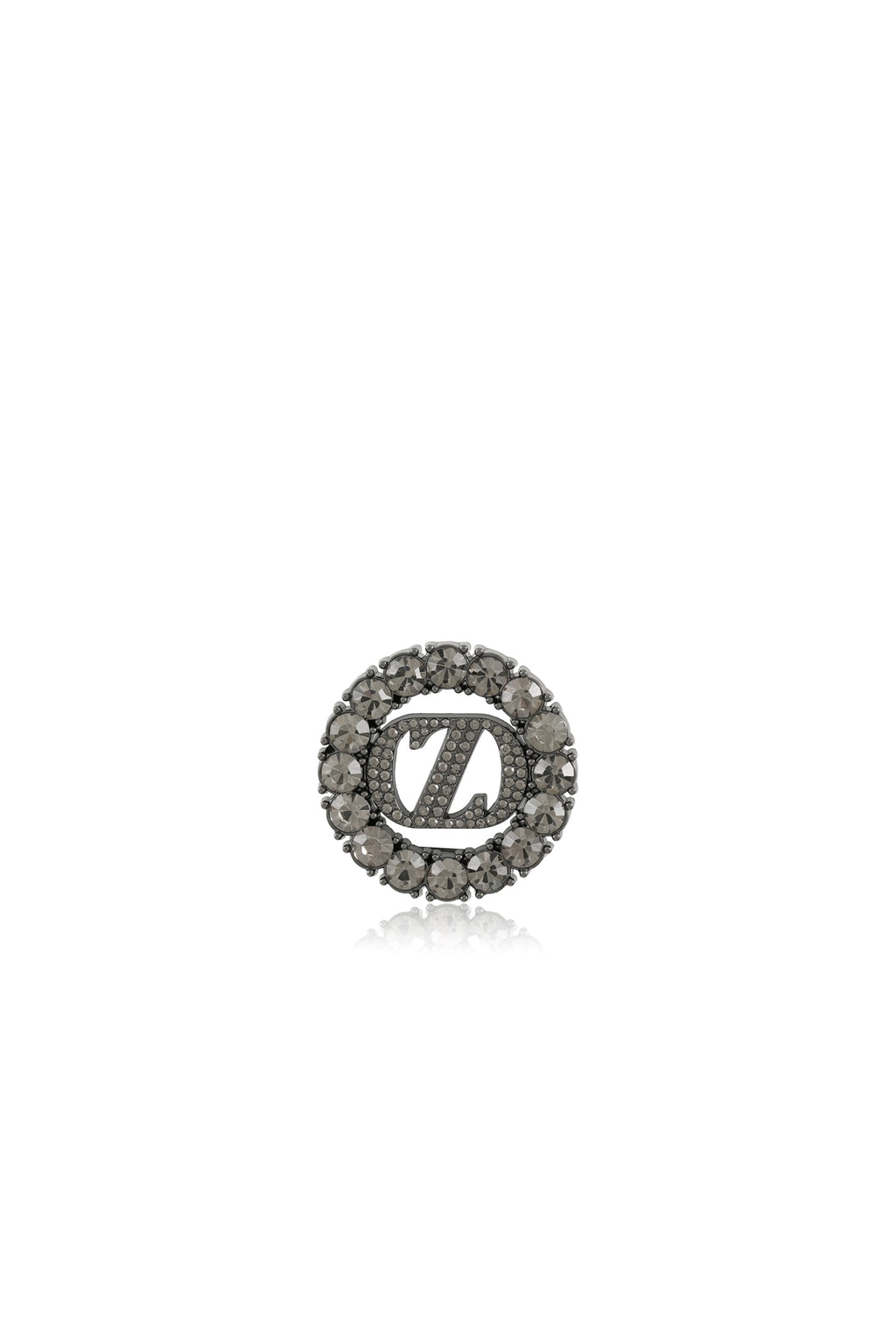 Zinitial Brooch - Black