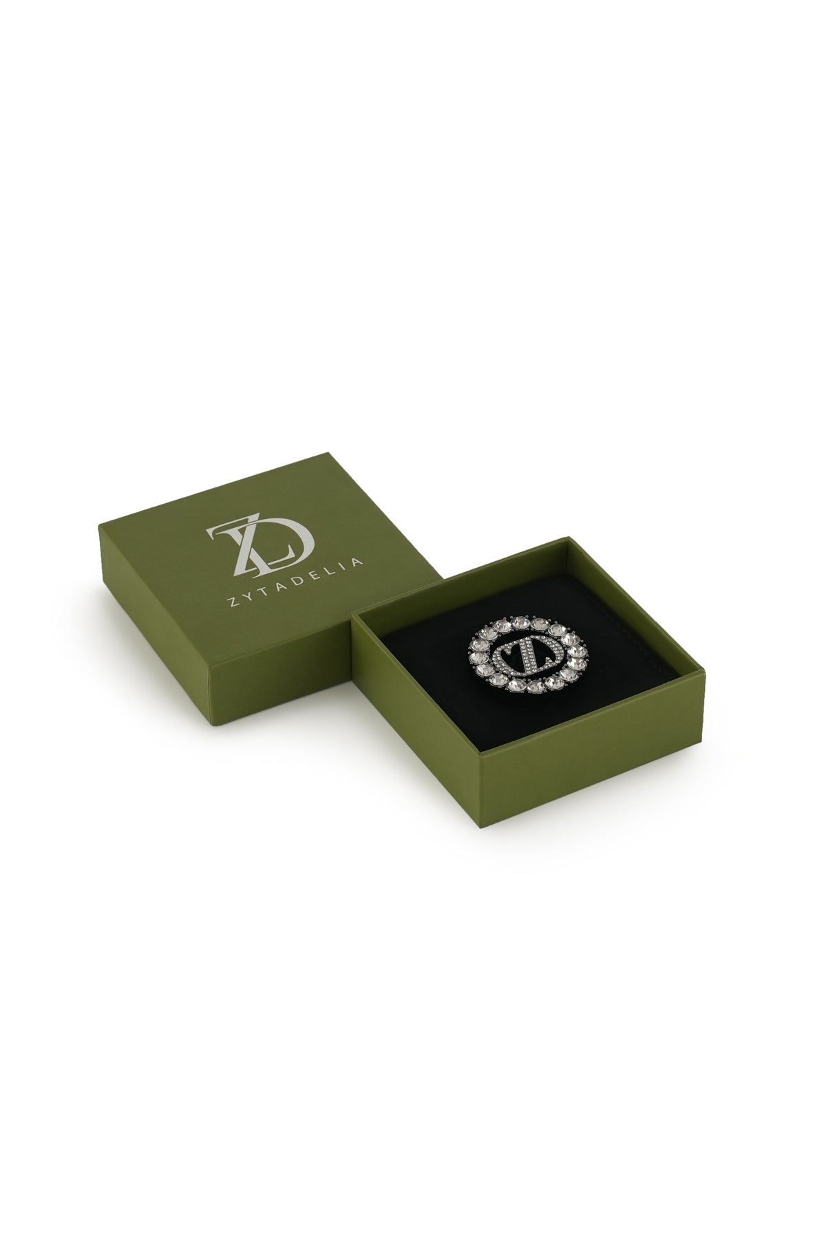 Zinitial Brooch - Black