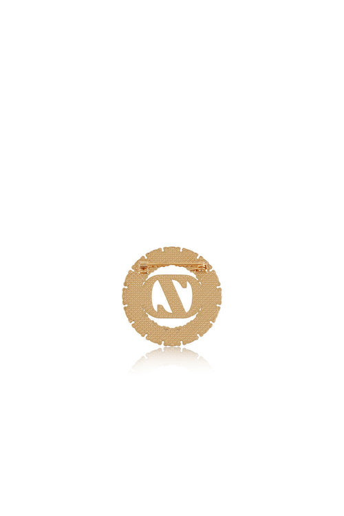 Zinitial Brooch - Gold Crystal