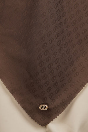 Zinitial Jacquard Scarf - Chestnut
