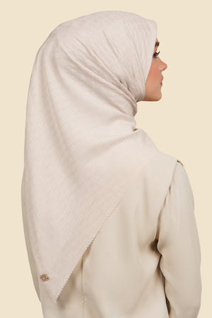 Zinitial Jacquard Scarf - Crystal Gray