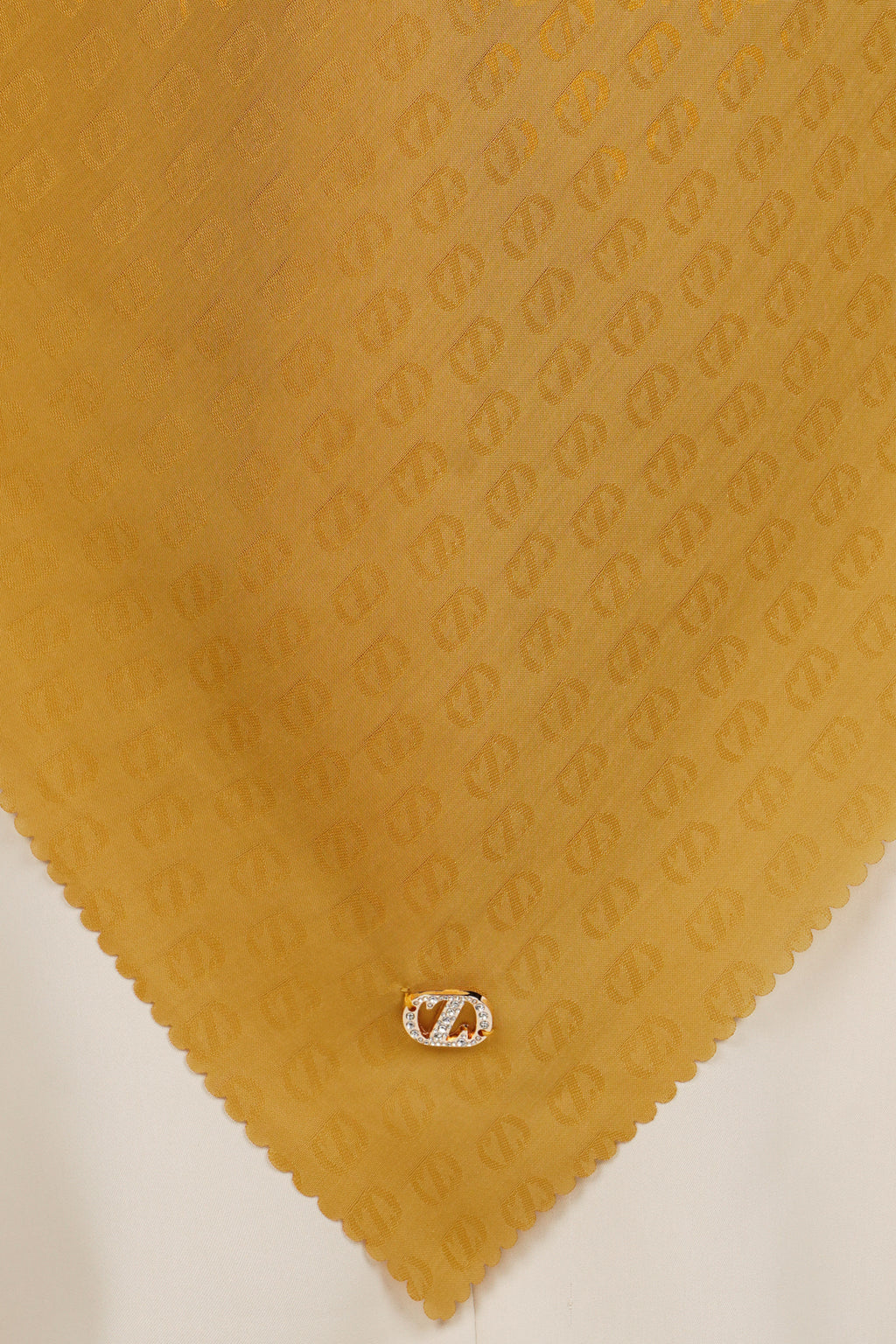Zinitial Jacquard Scarf - Harvest Gold