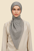 Zinitial Jacquard Scarf - Mourning Dove
