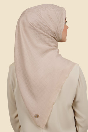 Zinitial Jacquard Scarf - Mushroom