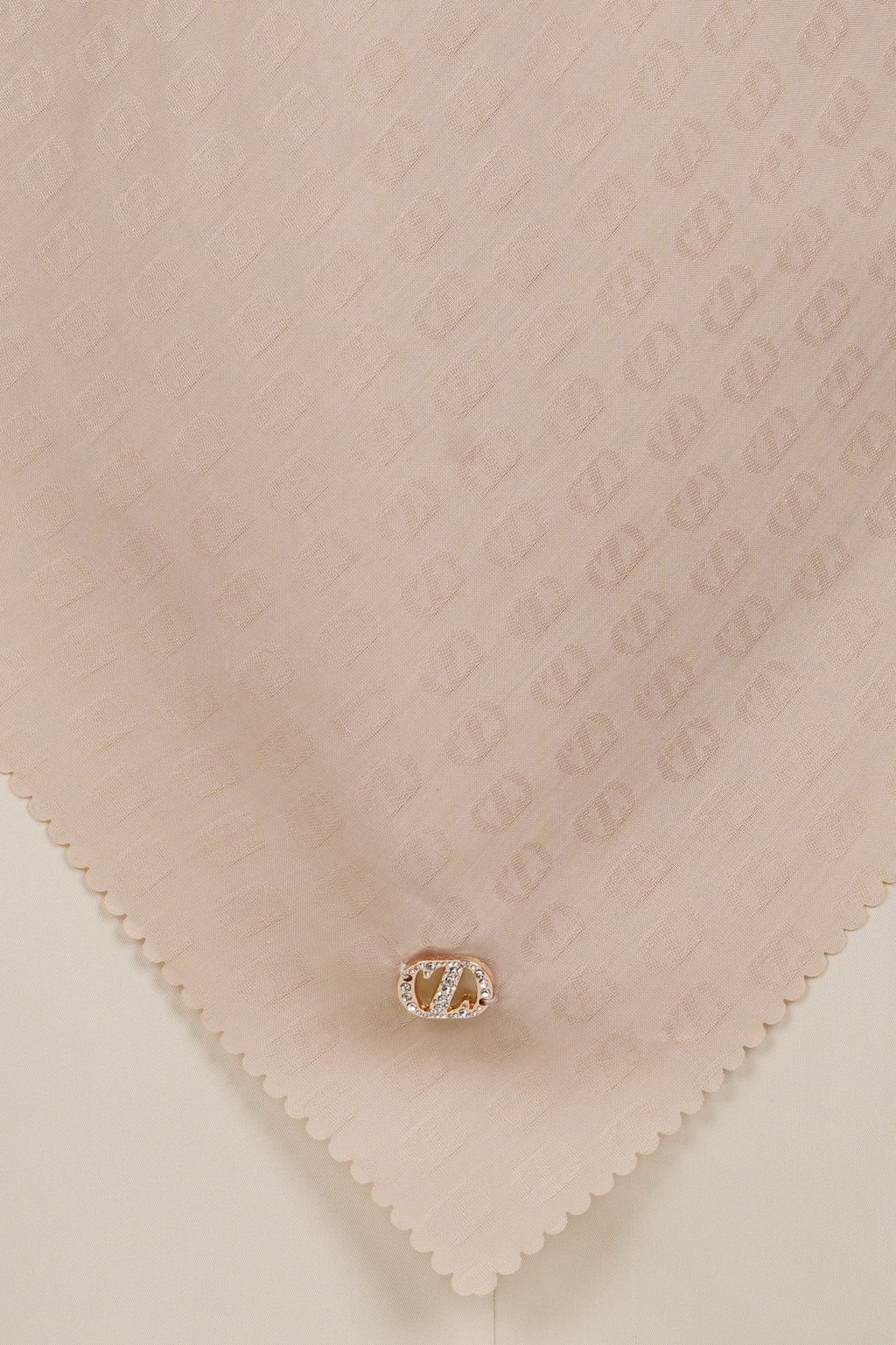 Zinitial Jacquard Scarf - Mushroom