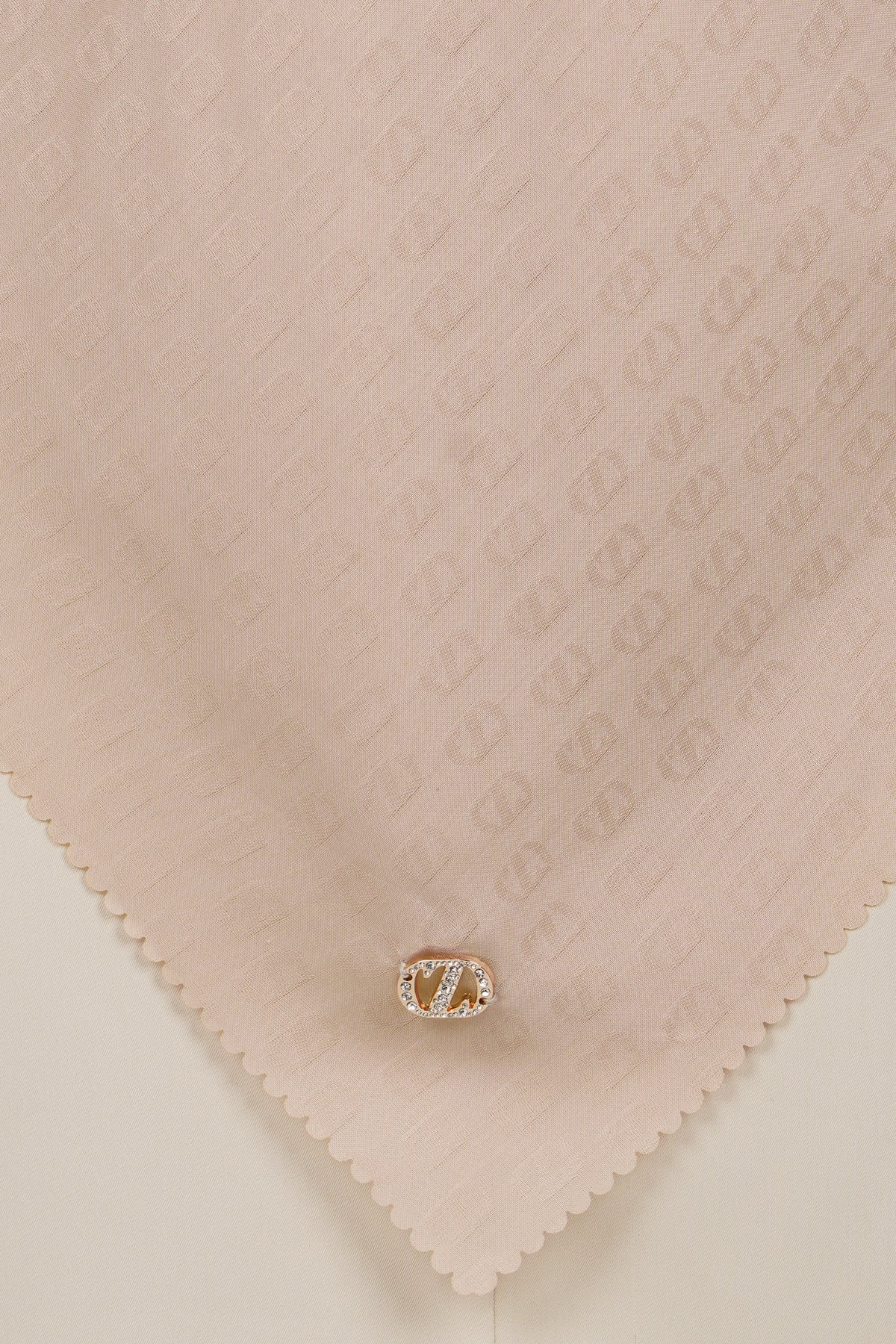 Zinitial Jacquard Scarf - Mushroom
