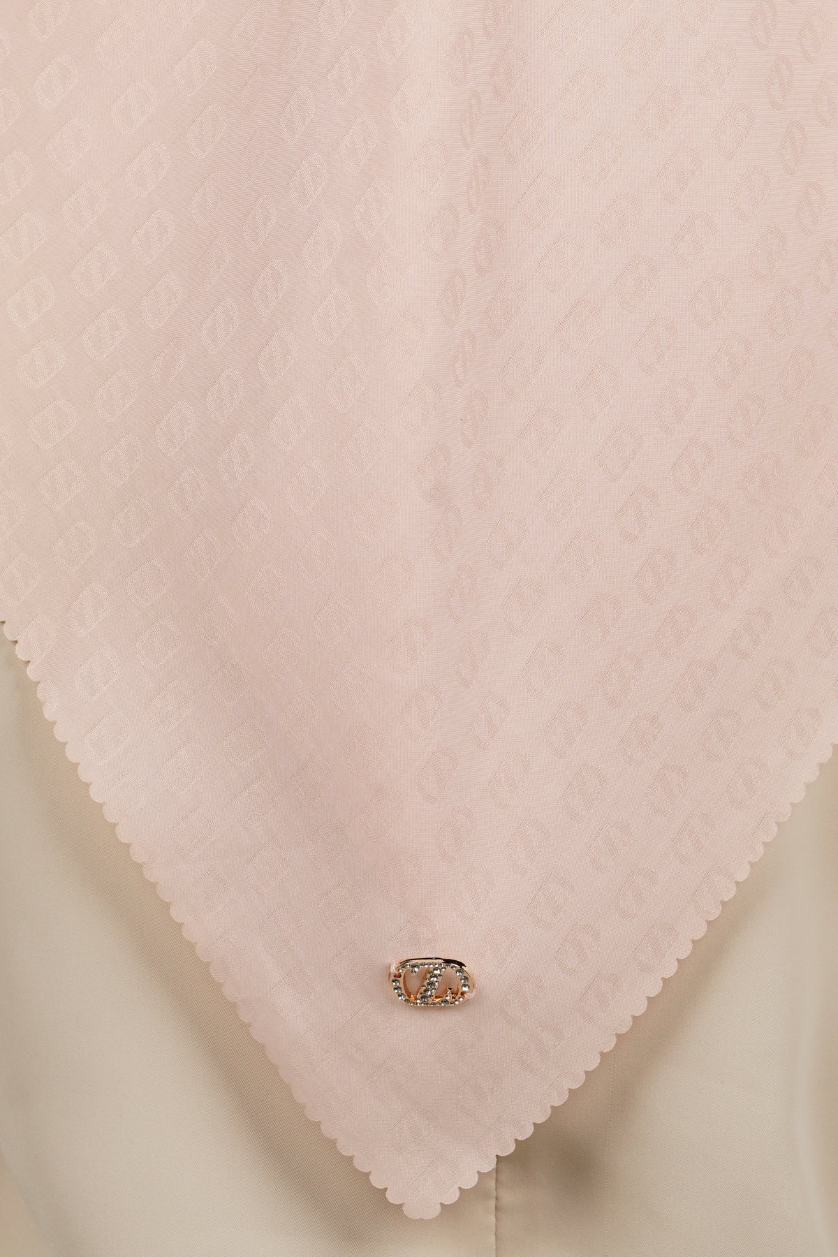 Zinitial Jacquard Scarf - Rose Smoke