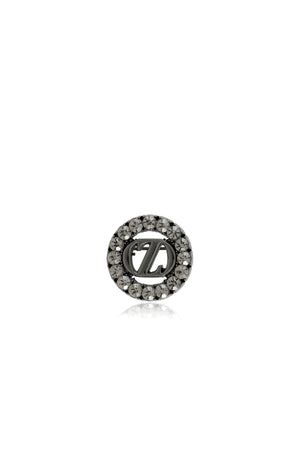 Zinitial Pin Brooch - Black