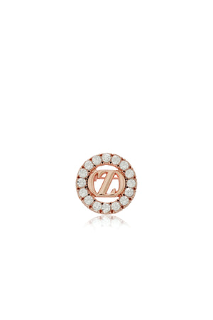 Zinitial Pin Brooch - Coral
