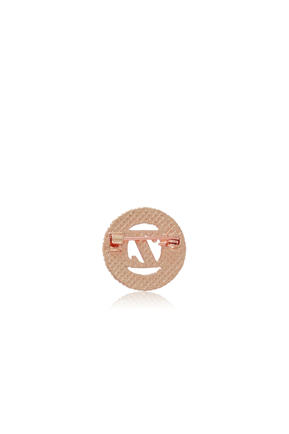 Zinitial Pin Brooch - Coral