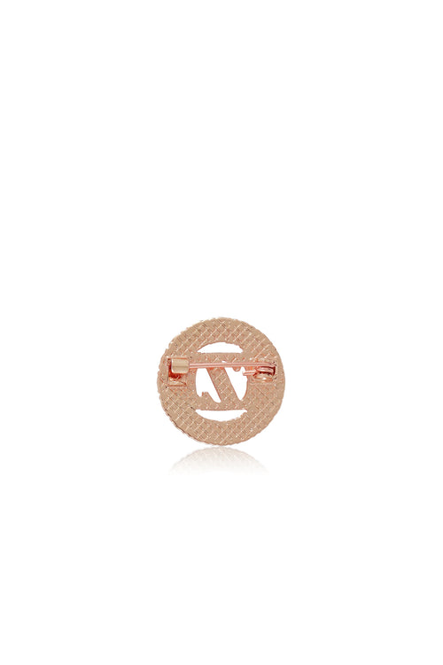 Zinitial Pin Brooch - Coral