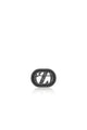 Zinitial Textured Brooch - Black