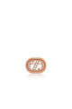 Zinitial Textured Brooch - Coral