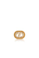 Zinitial Textured Brooch - Gold