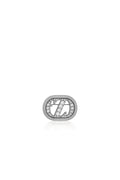 Zinitial Textured Brooch - Silver