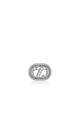 Zinitial Textured Brooch - Silver