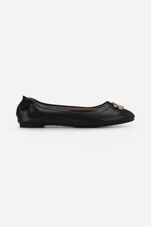 Elea Flat Shoes - Black