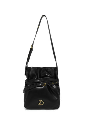 Valerie Belt Bucket Bag - Black