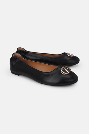 Elea Flat Shoes - Black