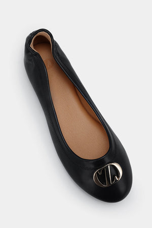 Elea Flat Shoes - Black