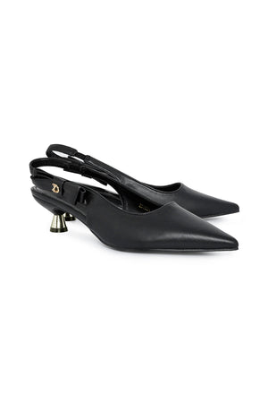 Jenna Bow Heels - Black