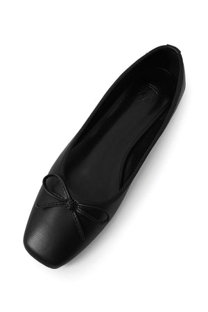 Poppy Flat Shoes - Black