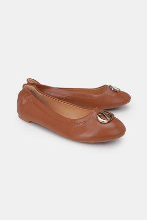 Elea Flat Shoes - Brown