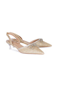 Bow Glitter Heels - Gold