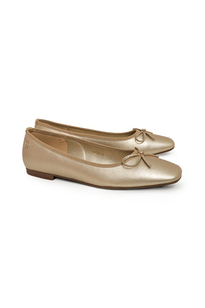 Poppy Flat Shoes - Gold